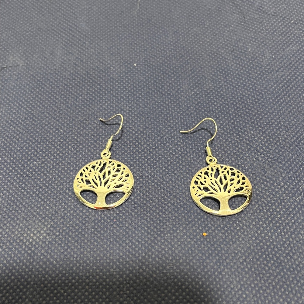 Elegant silver Tree of Life Earrings
